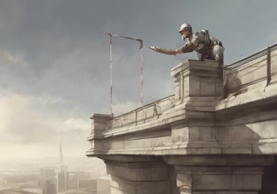 purple and blue round light