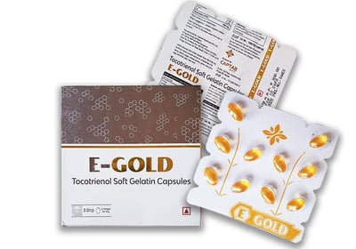 E-Gold Softgel Capsules – Enriched with Tocotrienol, purest form of vit e for powerful antioxidant.