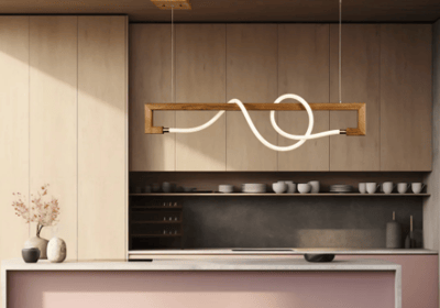 lampadario sospensione pendente artigianale in legno massello luce di qualità led