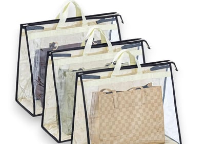 three bags of bags of various types of bags