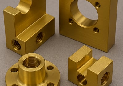 detale z mosiądzu wykonane z wykorzystaniem technologii CNC