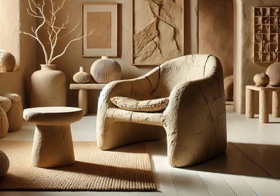 Wabi Sabi Paper Mache Interior Desin