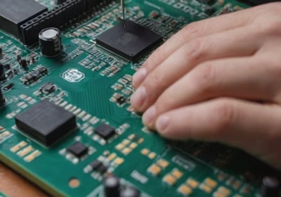 Smart industrial automation with sensors, data processing, and connectivity.