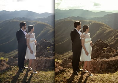 Presets antes e depois