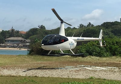 Helicopter joy ride in Sri Lanka