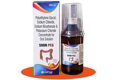 Soon Peg – Polyethylene Glycol, and more formula for effective bowel cleansing & digestive health.