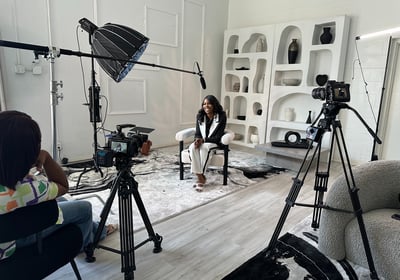 Behind the scenes of video productions