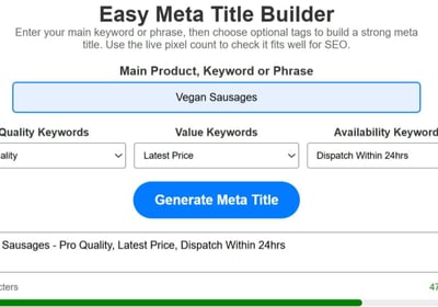Easy Meta Title Generator