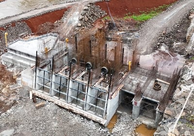usina em construção