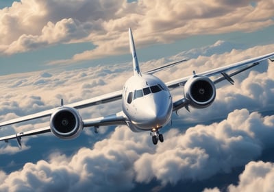 A stylized 3D icon featuring a white square with rounded edges. The icon has the text 'AIR INDIA' in red letters. Above the text, there is a design resembling a stylized arch or ribbon in shades of beige and brown.