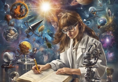woman holding laboratory appratus