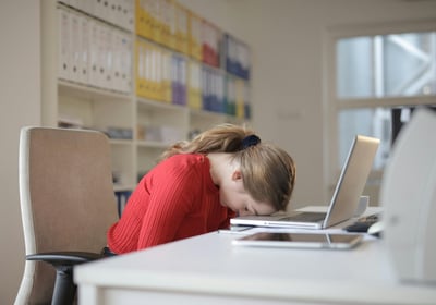 Personne souffrant de burnout