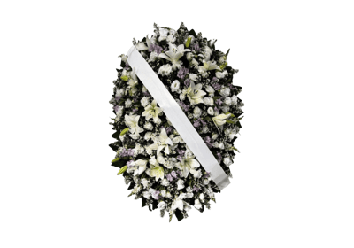 imagem mostra coroa de flores da consolare são paulo