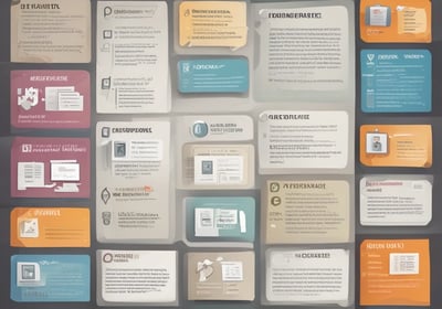 A smartphone screen displays a webpage for the Stockholm City Library, featuring a search bar and library-related options. The phone is placed inside a wooden card catalog drawer filled with organized index cards.