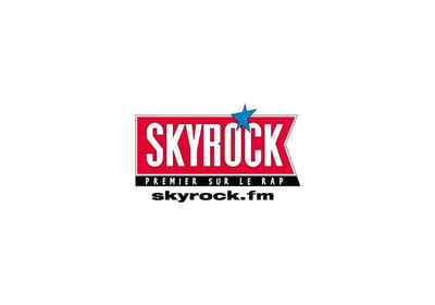 a skyrock logo on a white background