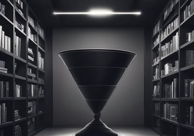 A modern workspace setup featuring a large monitor and a laptop displaying web pages. The desk has a wireless keyboard, a mouse, and a card labeled '#Hashtag Campaign'. The space is clean and organized with a focus on digital content.