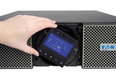 Tela de painel de nobreak em LCD para configurações de setup