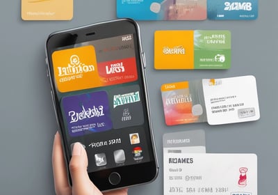 A brown cardboard gift box is wrapped with a vibrant red ribbon and tied in a bow. A small tag with a geometric black and white pattern is attached to the ribbon.