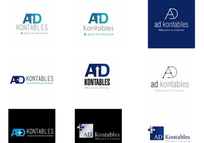 Diseño de marca gráfica (Logo), tarjetas de presentación despacho contable