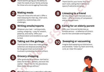 printable resource-10 ways to make everyday sacred