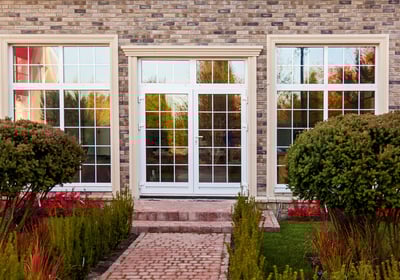 Residential french windows sparkling clean in London Ontario