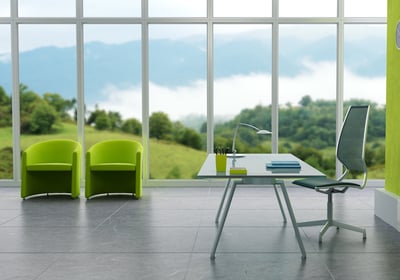 Professional Office with clear window view