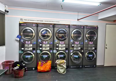 coin laundry located at basement 2 