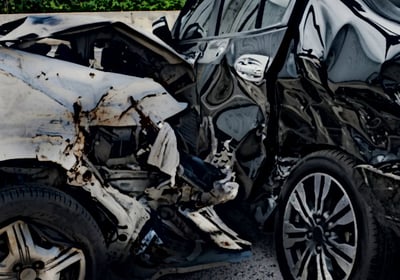 Accidentes de tránsito choque de autos atropellado