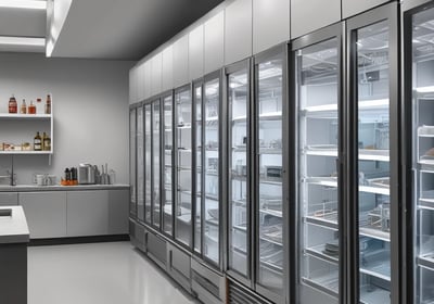 An outdoor air conditioning unit is mounted against a wall with a cracked and peeling surface. The unit displays a prominent TCL logo. Electrical cables are visible around the installation, with some pipes and barbed wire in the foreground, suggesting a secure or restricted area.
