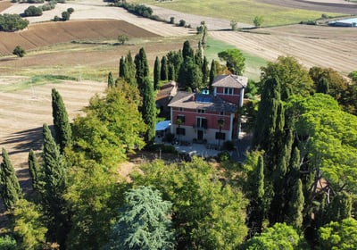 vue aérienne de la Villa Violetta