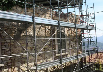 Struttura in costruzione per nuova abitazione in provincia di Bergamo