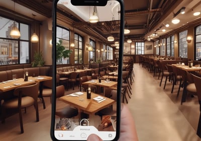 A large screen displays a book titled 'Team Lead Succeed' by Nick Fewings next to a motivational quote about teamwork attributed to the same author. The background is predominantly red. To the right of the screen, there is a white analog clock. Below the screen, a video conferencing camera is mounted.