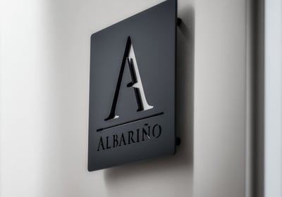 cartel que indica el numero de piso del apartamento