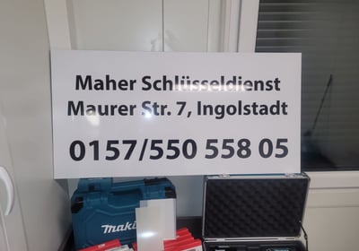 Schild für Maher Schlüsseldienst Ingolstadt