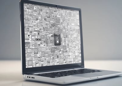 A brightly lit red sign displays the word 'Internet' with the @ symbol, mounted outside a building with a modern facade and several windows.