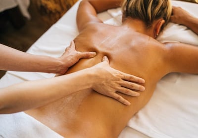 woman getting a massage