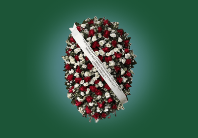 Imagem de coroa de flores A Premiumde Rosas do grupo maya do serviço funerário de são paulo