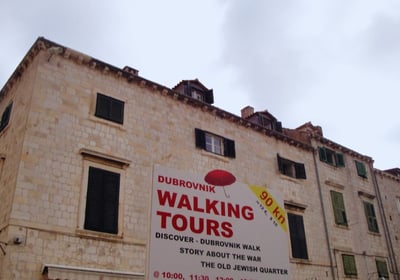 Cartaz do passeio em Dubrovnik