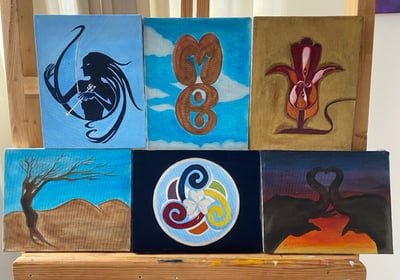 Artist Yous small oil paintings