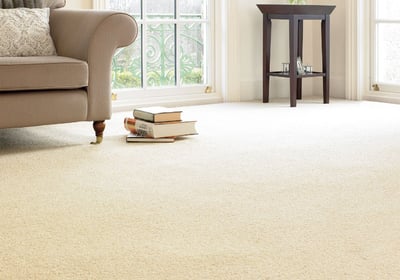 Plush beige carpet flooring installed in a cozy bedroom in Goodyear