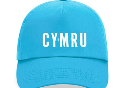 Sky Blue CYMRU logo cap