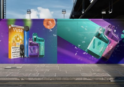 Vuse OOH advertisement and marketing campaign.