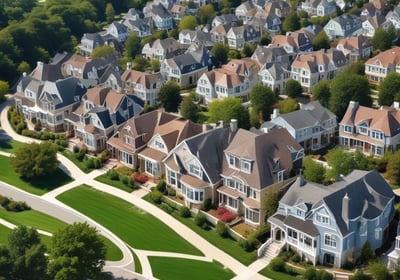 Family Rural Neighborhood Houses created by A.I.