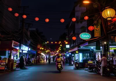 Captivating nightlife in Indonesia