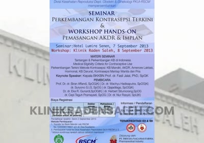 seminar dan penelitian di klinik raden saleh