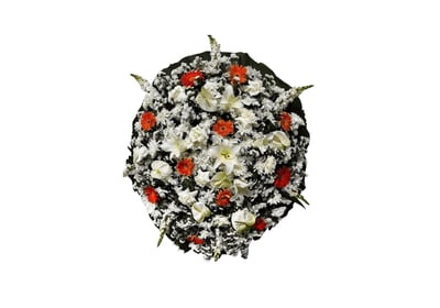 Imagem mostra coroa de flores da Velar em São Paulo