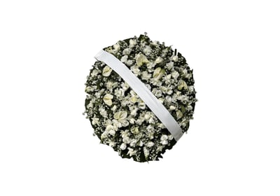 Imagem mostra coroa de flores da Velar em São Paulo