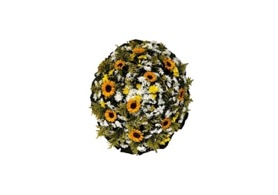 Imagem mostra coroa de flores da Velar em São Paulo