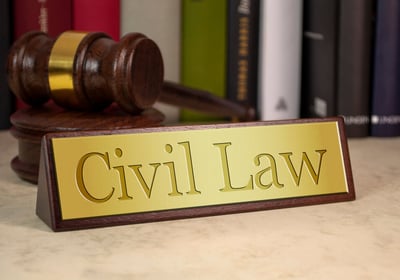 Civil Law written plate