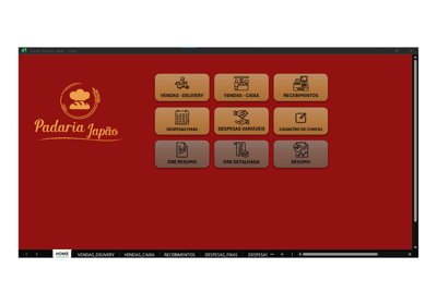 uma tela de monitor mostrando um painel de controle